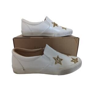 Vintage Havana Lorren White Star Distressed Sole Slip On Shoes Size 10